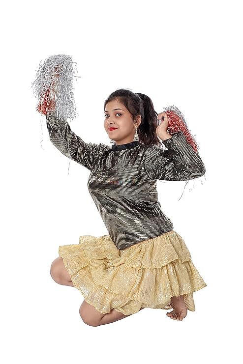 Western Dance Skirt Top Fancy Dress Costume For Girls