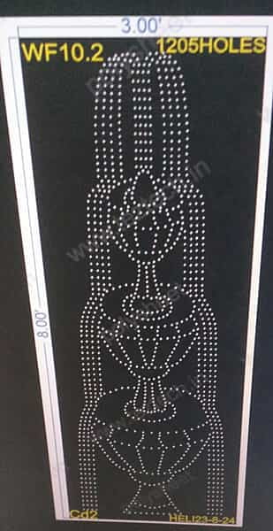 WF10.2 WATER FOUNTAIN 8X3 FEET 1205 HOLES