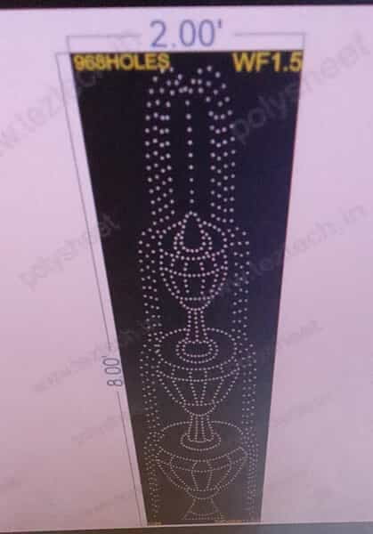 WF1.5 WATER FOUNTAIN 2X8FEET 968HOLES