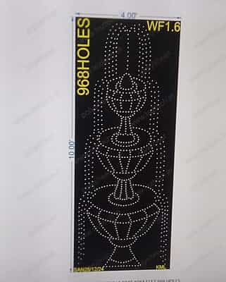 WF1.6 WATER FOUNTAIN 1 PART 10X4 FEET 968 HOLES