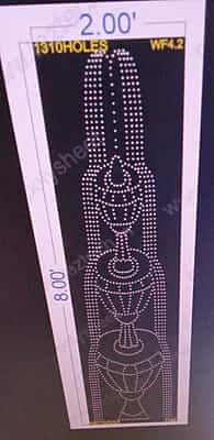 WF4.2 WATER FOUNTAIN 8X2 FEET 1310HOLES