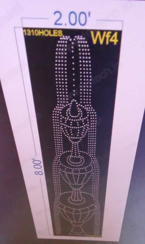 WF4 WATER FOUNTAIN 8X2 FEET 1310HOLES