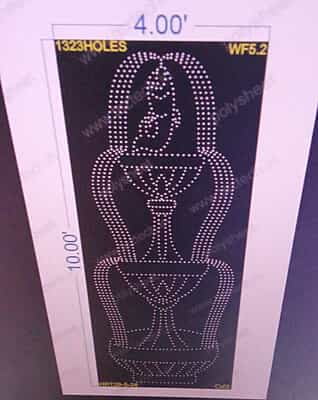 WF5.2 WATER FOUNTAIN 4X10 FEET 1323HOLES