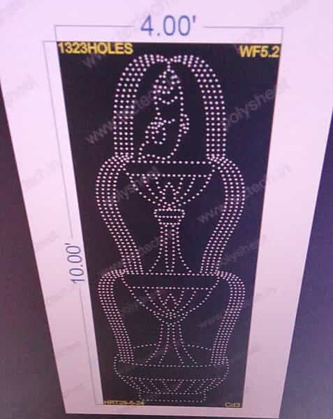WF5.2 WATER FOUNTAIN 4X10 FEET 1323HOLES
