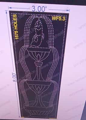 WF5.3 WATER FOUNTAIN 8X3 FEET 1575HOLES