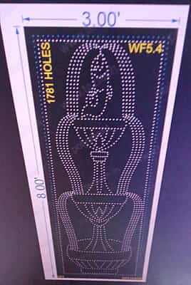 WF5.4 WATER FOUNTAIN 8X3 FEET 1781 HOLES