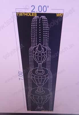 WF7 WATER FOUNTAIN 2X7 FEET 1187 HOLES
