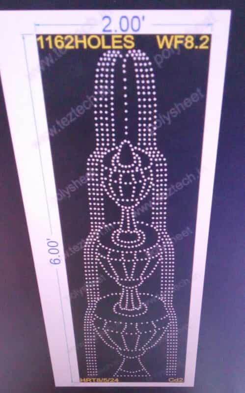 WF8.2 WATER FOUNTAIN 2X6 FEET 1162 HOLES