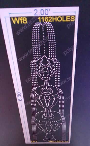 WF8 WATER FOUNTAIN 2X6 FEET 1162 HOLES