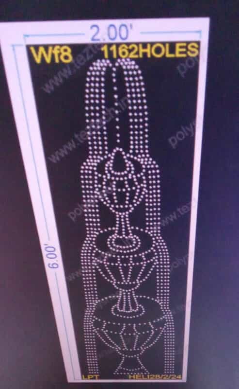 WF8 WATER FOUNTAIN 2X6 FEET 1162 HOLES