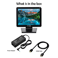 12-Inch Touchscreen Monitor – HD IPS Panel, USB-C & HDMI Connectivity, Compact Design | SmartDeskPC