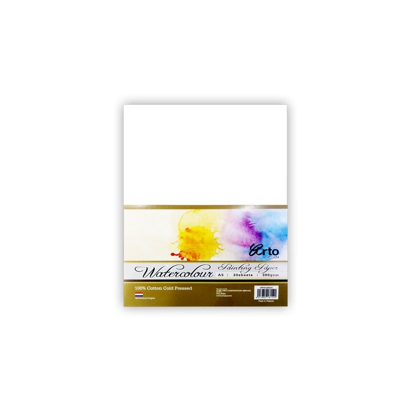 Arto 100% Cotton Watercolour Paper Cut Packs Open Stock 300GSM Arto 100% Cotton Watercolour Paper Cut Packs Open Stock 300GSM