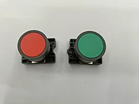 22.5mm Plastic Push Button Green