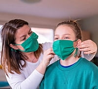 Surgical Green Cloth Mask Tie – Reusable Washable Medical Mask