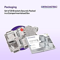 OrthoMetric Iceram-S Monocrystalline Ceramic Bracket MBT 022 - (10.91.2000)