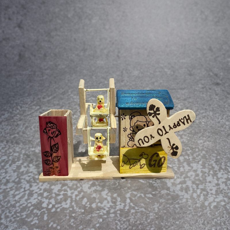 Whimsical Wooden Pen Stand