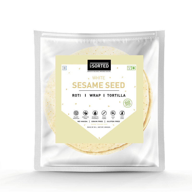 White Sesame Wrap - Sorted
