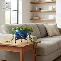 Designer Blue Marble Finish