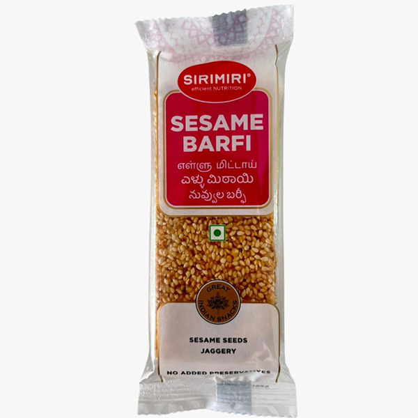 White Sesame Barfi Rs 40 Per Piece - Box of 12 Pieces