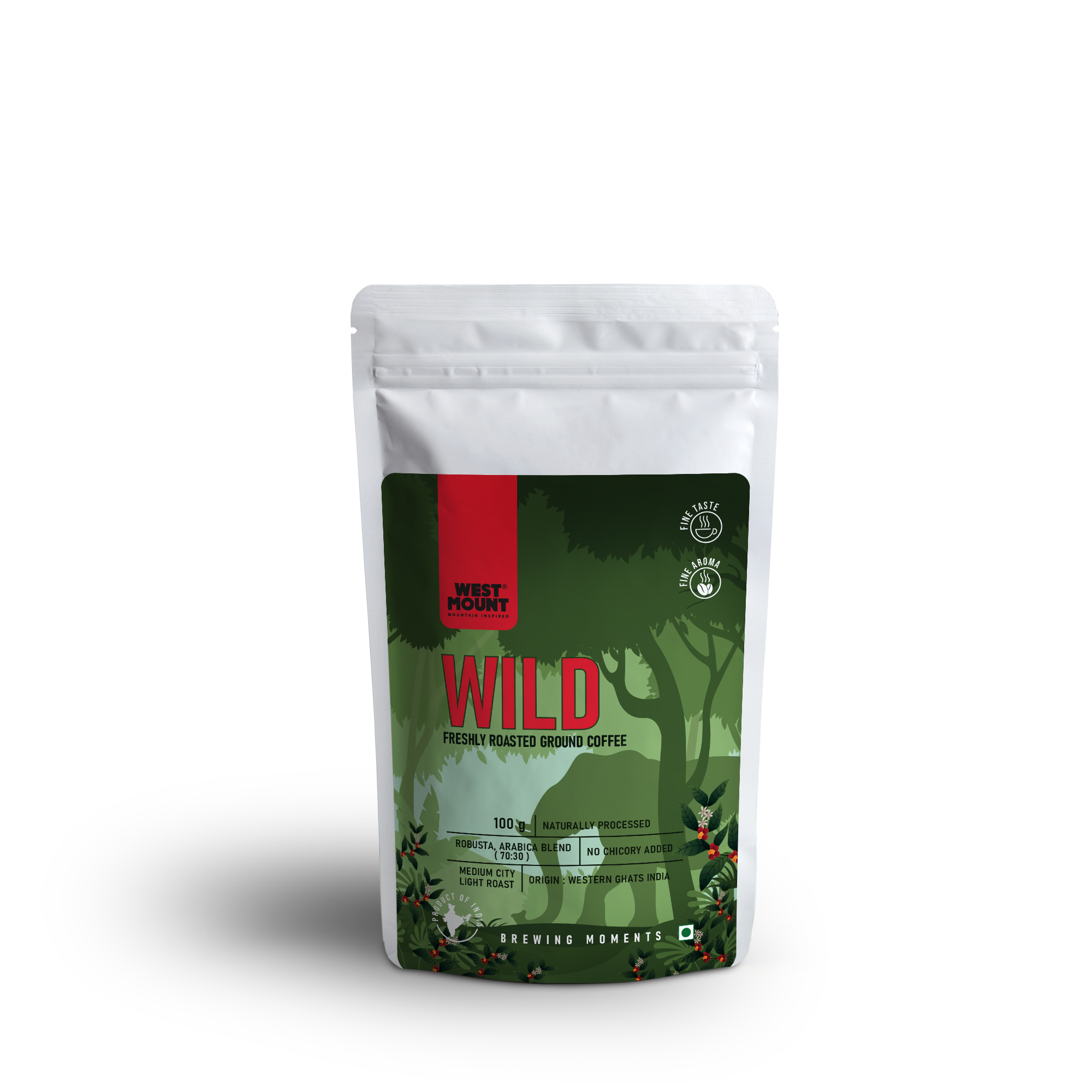 WILD 100G ROBUSTA, ARABICA BLEND ( 70:30 )