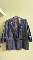 Starry Night Hand-Painted Denim Jacket