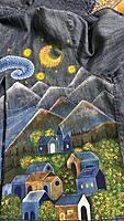 Starry Night Hand-Painted Denim Jacket