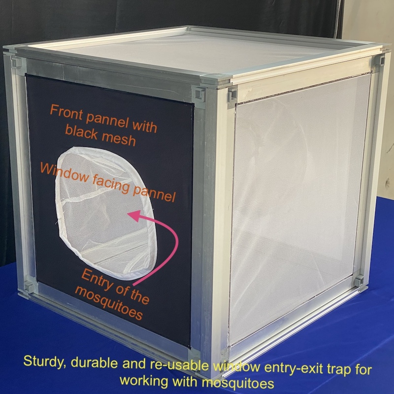 window entry and exit trap for the study of endophilic behavior of mosquitoes