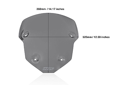 WRS Race High Dark Smoked Sport Windscreen for TRIUMPH TIGER 850 / 900 / GT / PRO 2020-2024 WRS Race High Dark Smoked Sport Windscreen for TRIUMPH TIGER 850 / 900 / GT / PRO 2020-2024