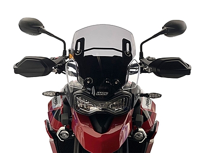 WRS Race High Dark Smoked Sport Windscreen for TRIUMPH TIGER 850 / 900 / GT / PRO 2020-2024 WRS Race High Dark Smoked Sport Windscreen for TRIUMPH TIGER 850 / 900 / GT / PRO 2020-2024
