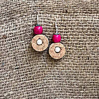 Wine Cork Earring | Boho
