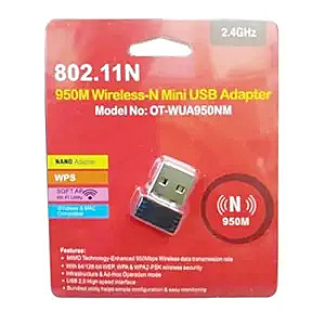 950M Wireless-N Mini USB Adapter (OT-WUA950NM) | 802.11N Wireless-N Mini USB Adapter || 2.4GHz Wireless Adapter