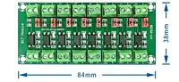 PC817 8 Channel Optocoupler Isolation Board