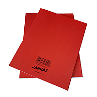Janrax 9x7"" Red 80 Pages Feint and Ruled Exercise Book