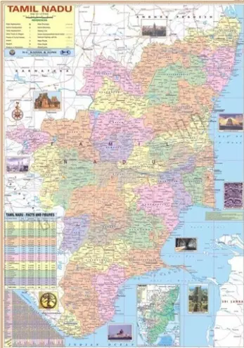 Chat- Tamilnadu Political Map