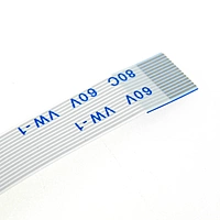13 Pin 0.5mm Pitch 75mm Same Side Connection FFC Ribbon Flexible Flat Cable