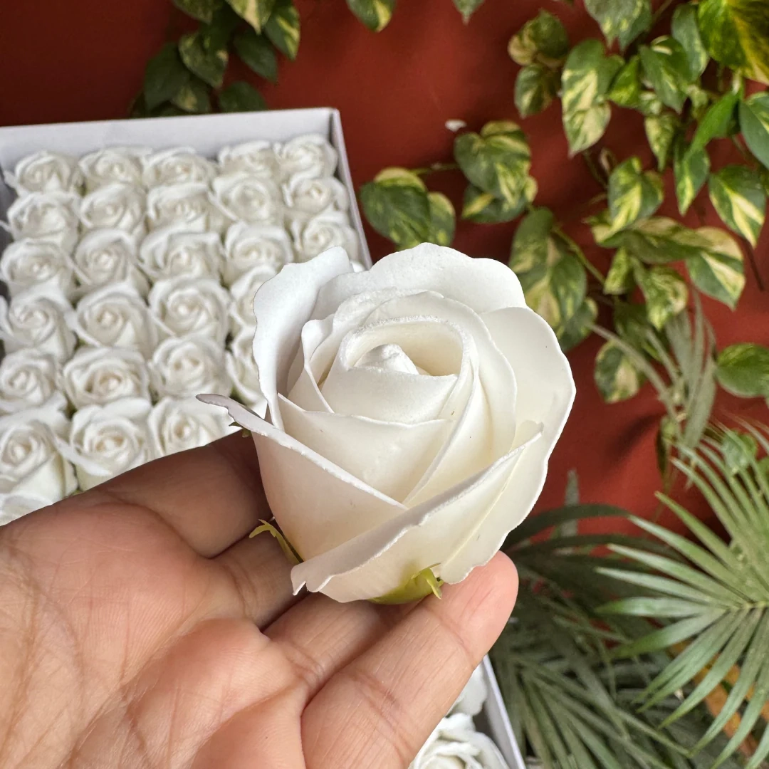 Artificial Rose white Flowers