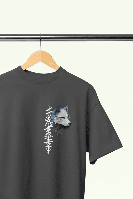 The Ultimate Wolf grey Oversized tshirt