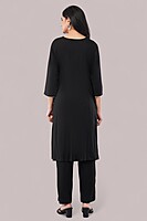 Floral Embroidered Cotton Salwar Suit with Dupatta, 3-Piece Traditional Set