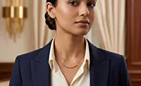 925 Silver Rose Gold Radiant Smile Necklace