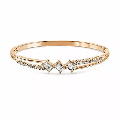 Aurelia Triple-Crystal Rose Gold-Tone Bracelet