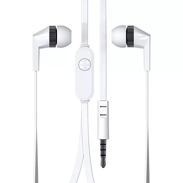 Lapcare Woobuds VIII (LBD‑909) Wired Earbuds | 10 mm Driver Stereo Sound, Extra Deep Bass, Tangle‑Free Wire, Soft Silicone Tips & In‑Built Mic – For Music & Calls