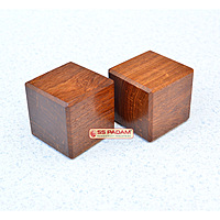 Sheesham Wood Paperweight Pair