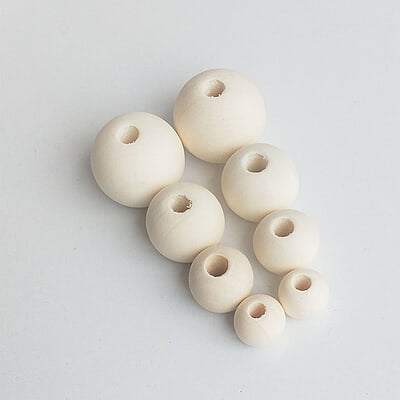 Wooden Beads Cream Wooden Beads Cream