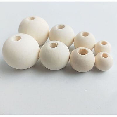 Wooden Beads Cream Wooden Beads Cream