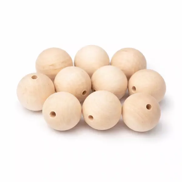 leafndeor natural wooden beads for DIY bird toys and pet chew chain making