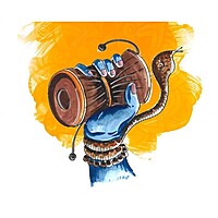 Wooden Shiva Damru / Tibetan Damaru