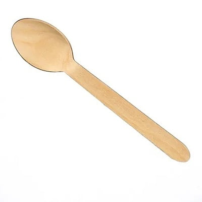 Brown Disposable Wooden Spoon,