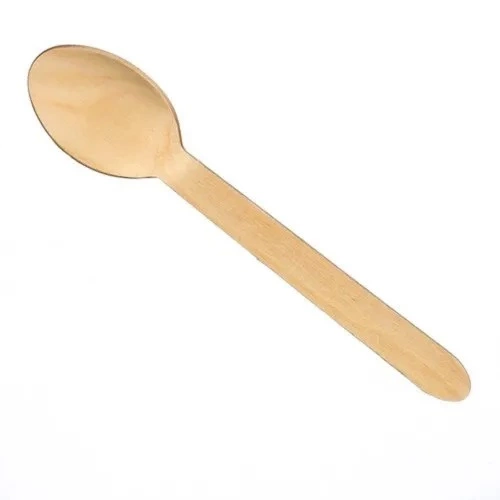 Brown Disposable Wooden Spoon,