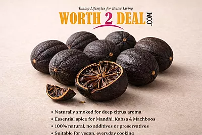 Worth2Deal natural black dried lemon with logo and benefits