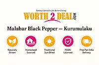 worth2deal malabar black pepper naturally grown FSSAI trust badges